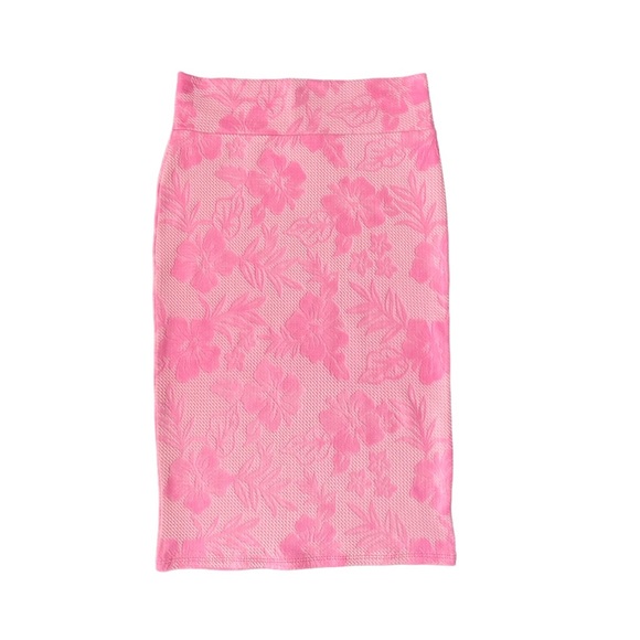 Kids Pencil Skirt Tropical Pink - Picture 1 of 5